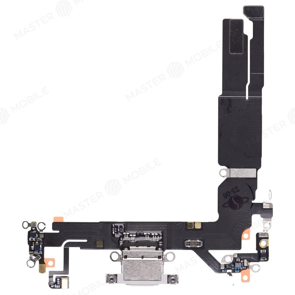 Шлейф для Apple iPhone 16 с комп. + разъем зарядки + микрофон (белый) (ORIG100)  фото №1
