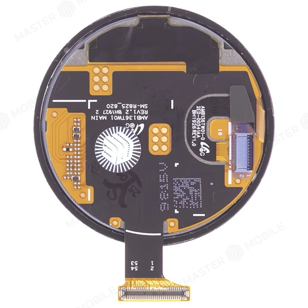 Дисплей для Samsung R825 Galaxy Watch Active 2 (44 мм) + тачскрин (черный) (ORIG) фото №2