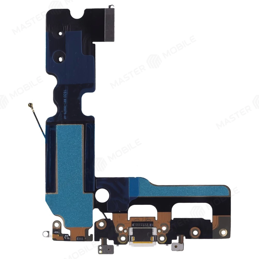 Шлейф для Apple iPhone 7 Plus с комп. + разъем зарядки + микрофон (белый)  фото №2