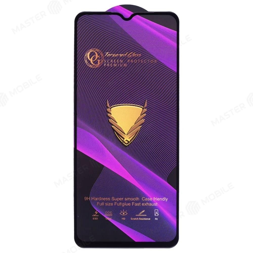 Защитное стекло OG Glass (3 в 1) для Vivo Y17s (V2310) / Y20 (V2027) / Y22 (V2207) (черный) фото №1