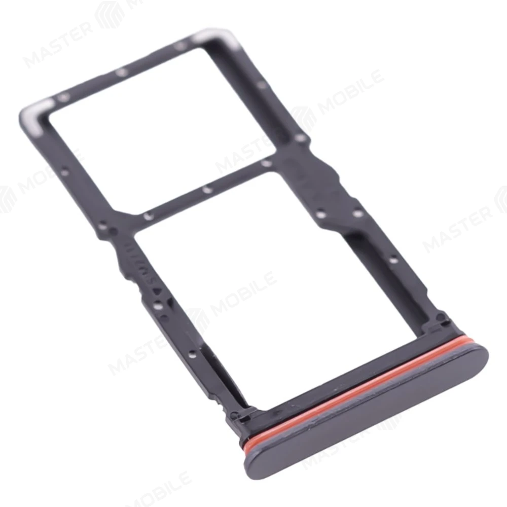 Держатель сим-карты для Realme 10 Pro 5G (RMX3661) (черный) фото №3