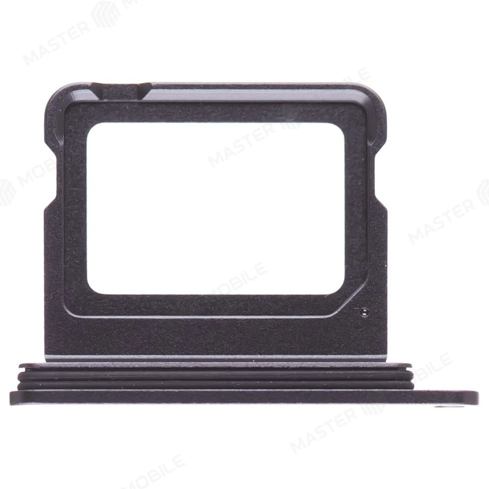 Держатель сим-карты для Apple iPhone 17 (SIM + eSIM) (черный)  фото №1