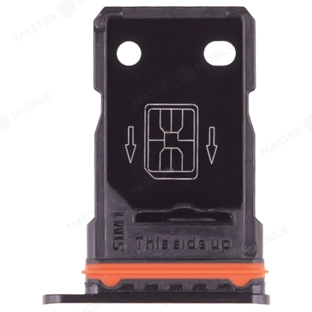 Держатель сим-карты для OnePlus 8 (черный) фото №1