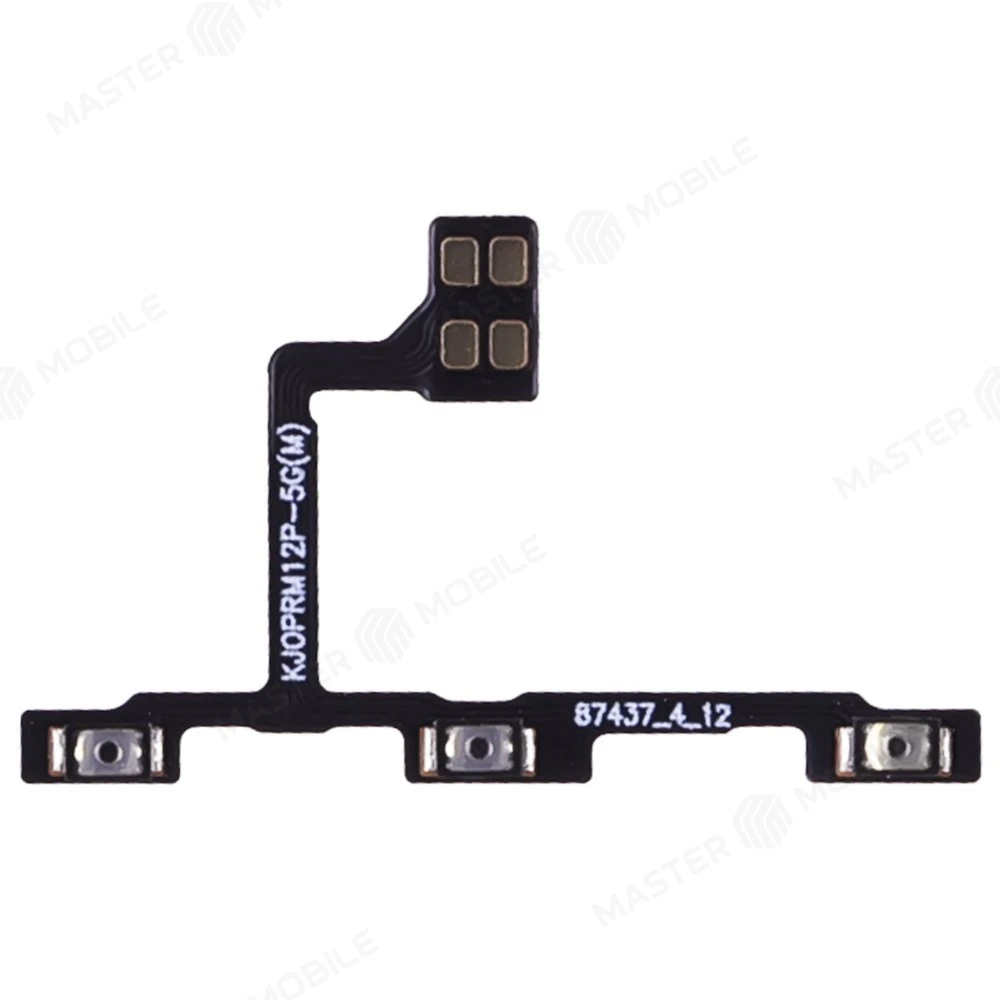 Шлейф для Realme 12 Pro (RMX3842) / 12 Pro+ (RMX3840) с комп. (на кнопку включения и кнопки громкости) фото №1