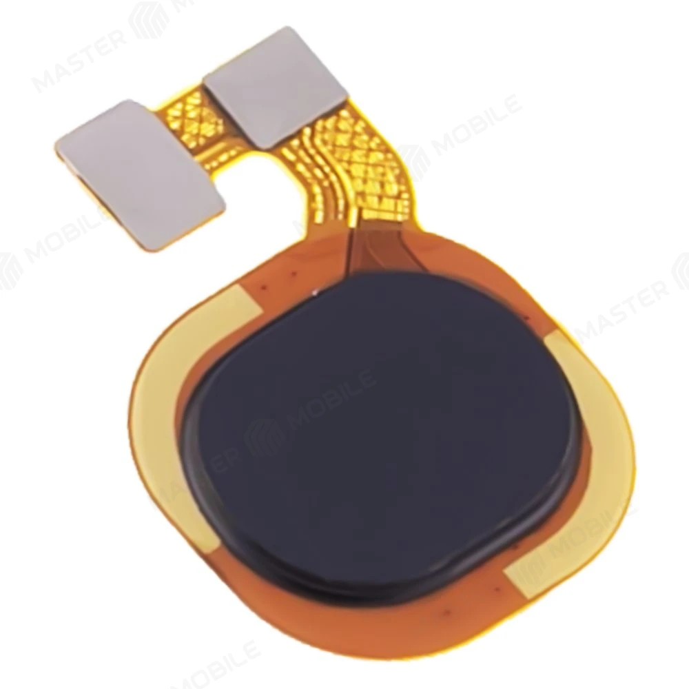 Шлейф для Tecno Spark 7 (KF6N) с комп. + сканер отпечатка пальца (черный) фото №3