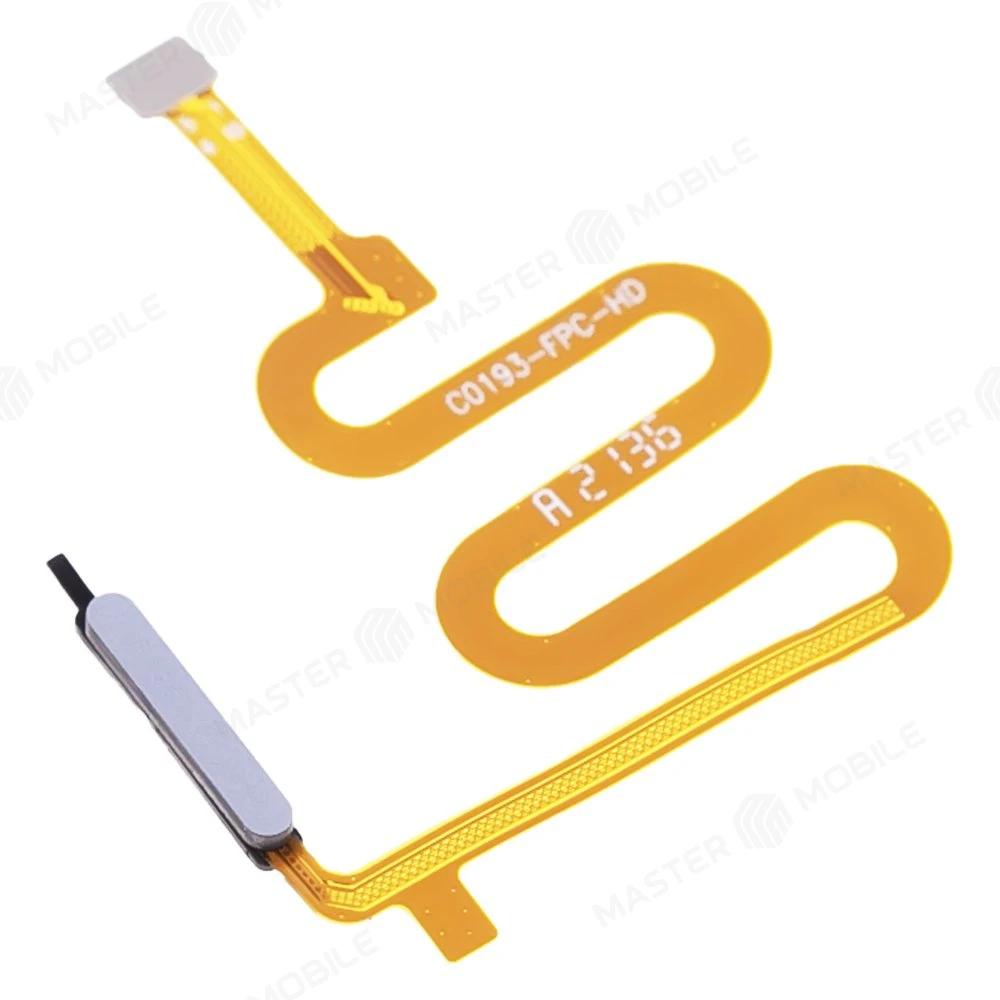 Шлейф для Tecno Pova 2 (LE7N) / Infinix Note 7 (X690) / Note 8 (X692) и др. с комп. + сканер отпечатка пальца (кнопка включения) (серебристый) фото №3