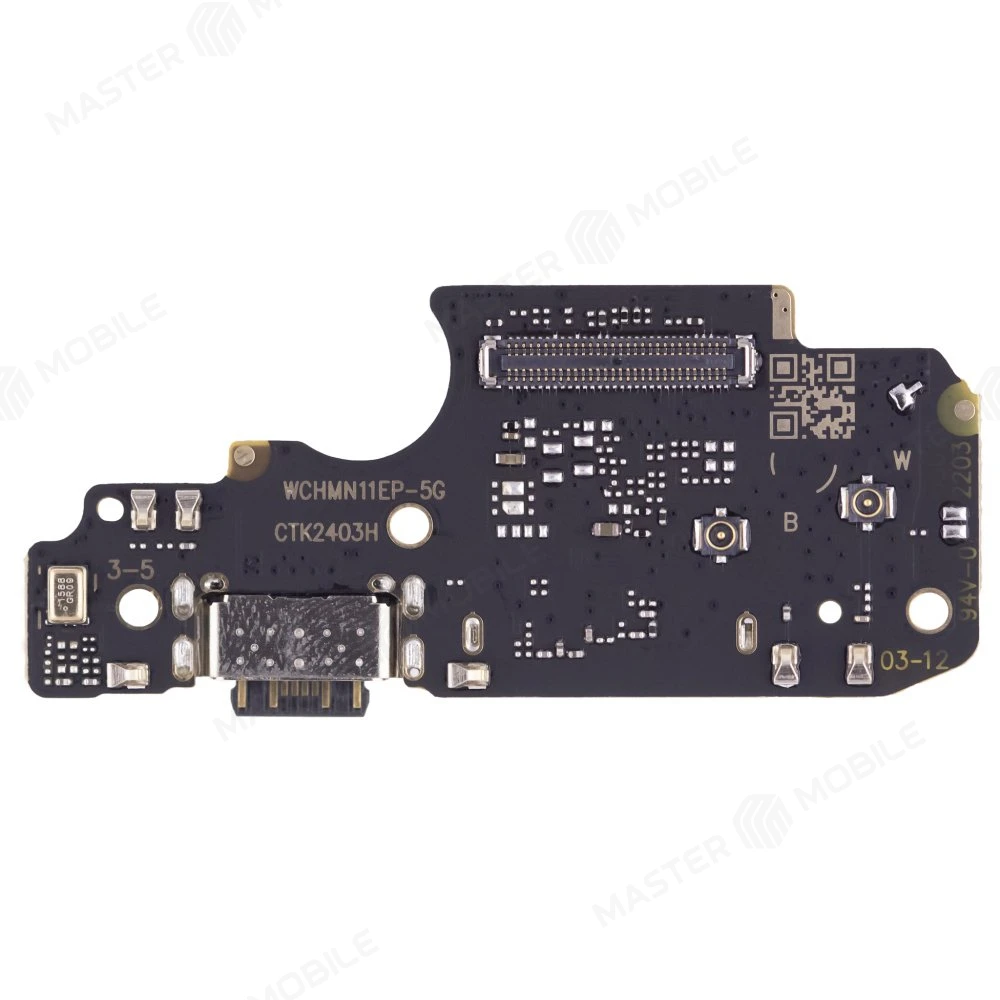 Нижняя плата для Xiaomi Redmi Note 12 Pro 4G (2209116AG) с комп. + разъем зарядки + микрофон  фото №1