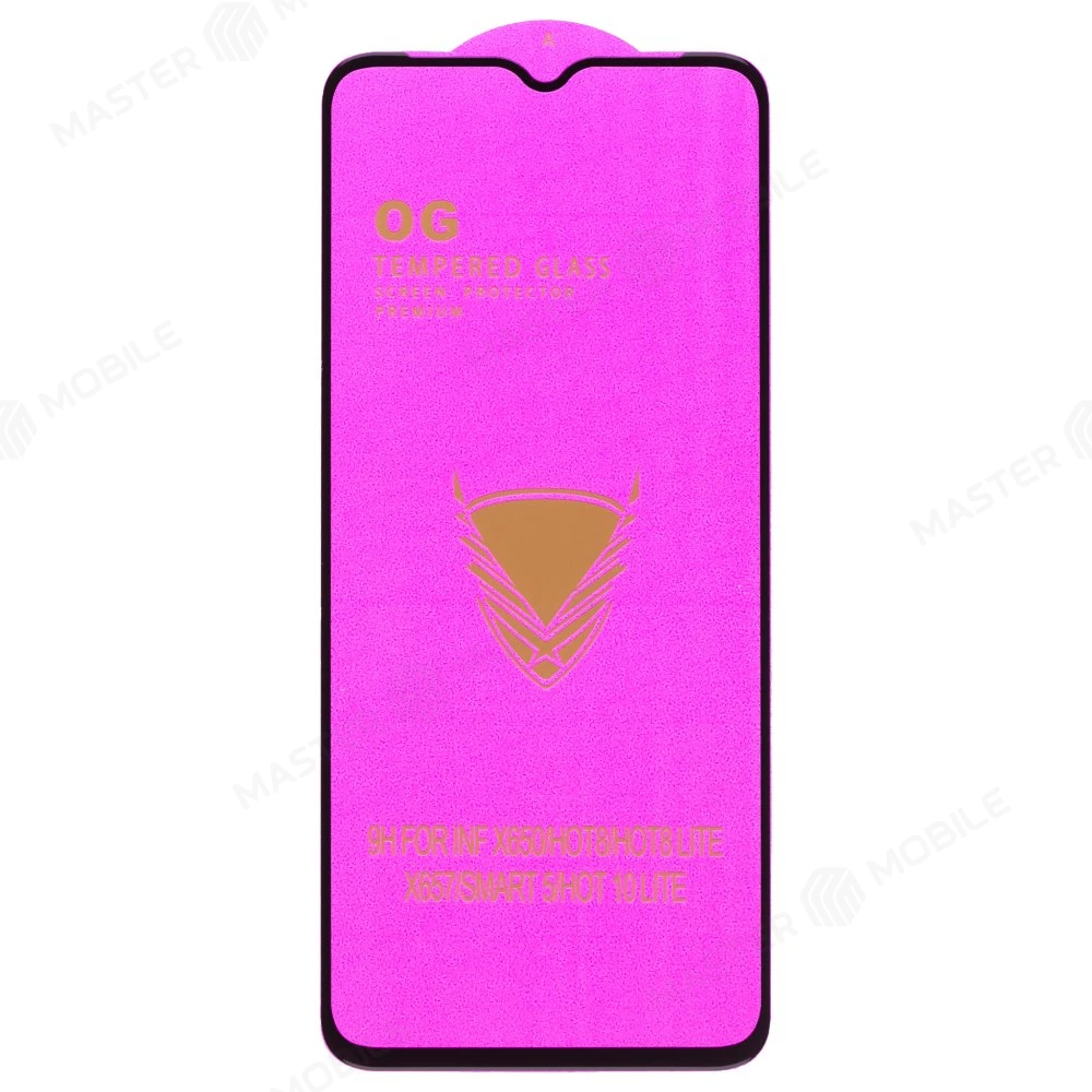 Защитное стекло OG Glass (3 в 1) для Infinix Hot 10 Lite (X657B) (черный) фото №1