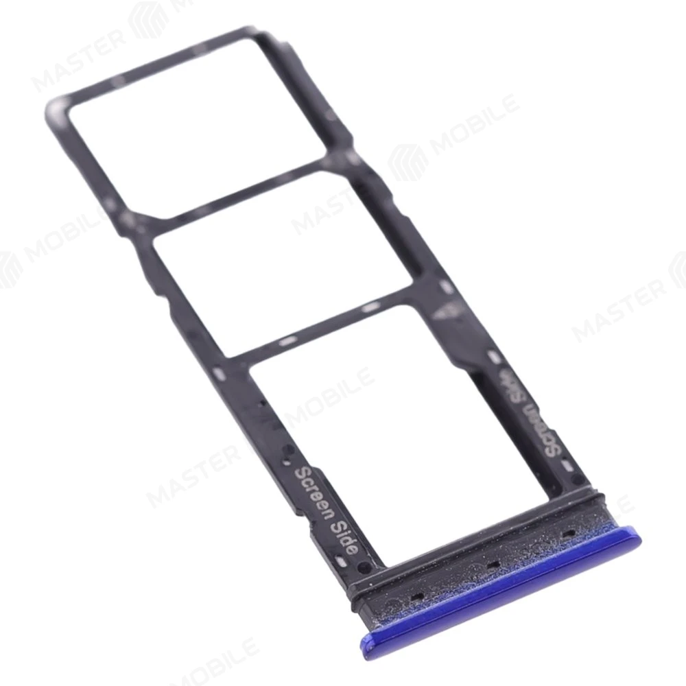 Держатель сим-карты для Tecno Spark 5 / Tecno Spark 5 Air (KD6) / Tecno Spark 5 Pro (KD7) (синий) фото №3