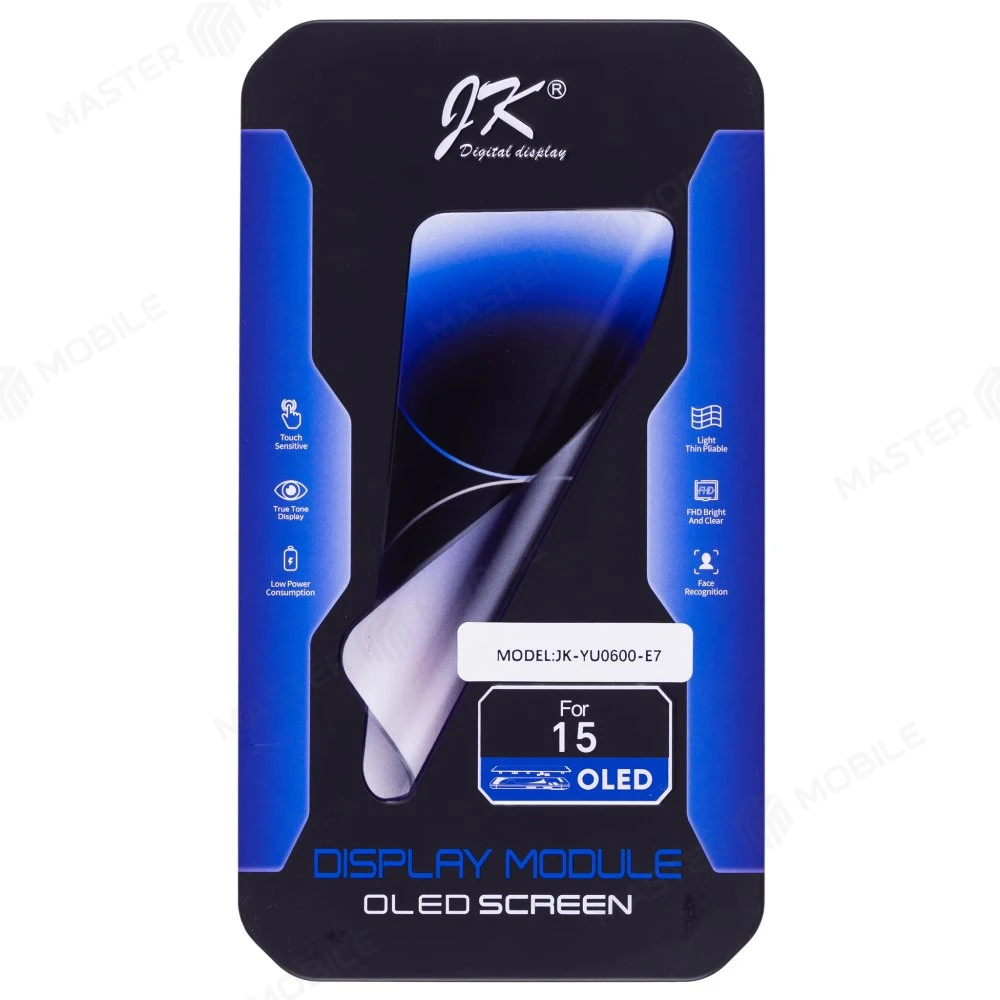 Дисплей для Apple iPhone 15 + тачскрин (черный) (JK) (Hard Oled) (площадка под IC) фото №5