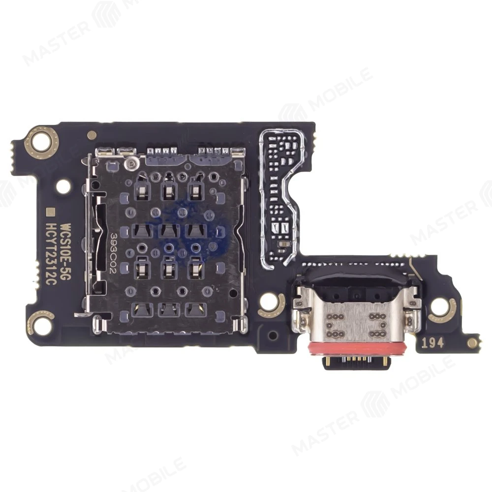 Нижняя плата для Vivo V23e (V2116) с комп. + разъем зарядки + микрофон + разъем SIM фото №2