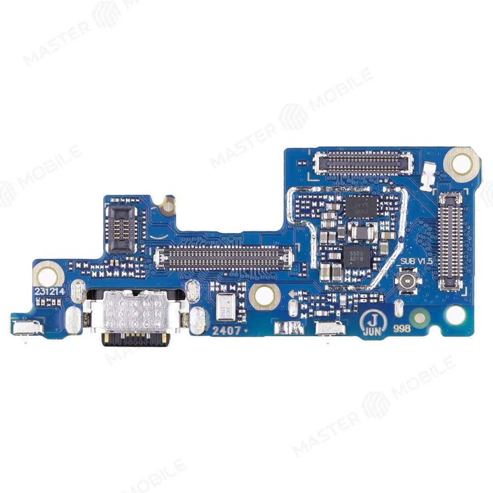 Нижняя плата для Infinix Note 40 Pro+ 5G (X6851B) с комп. + разъем зарядки + микрофон + разъем SIM фото №1