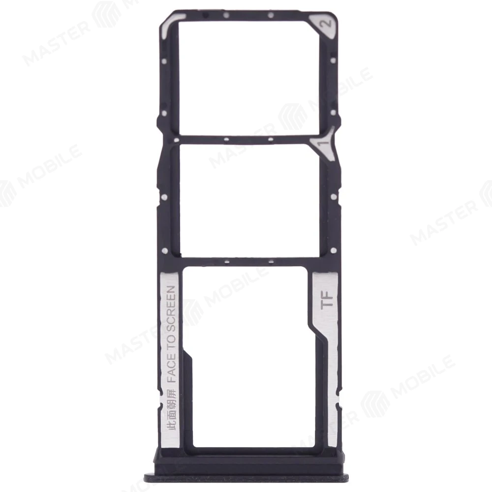 Держатель сим-карты для Xiaomi Poco C65 (2310FPCA4G) (черный) фото №1