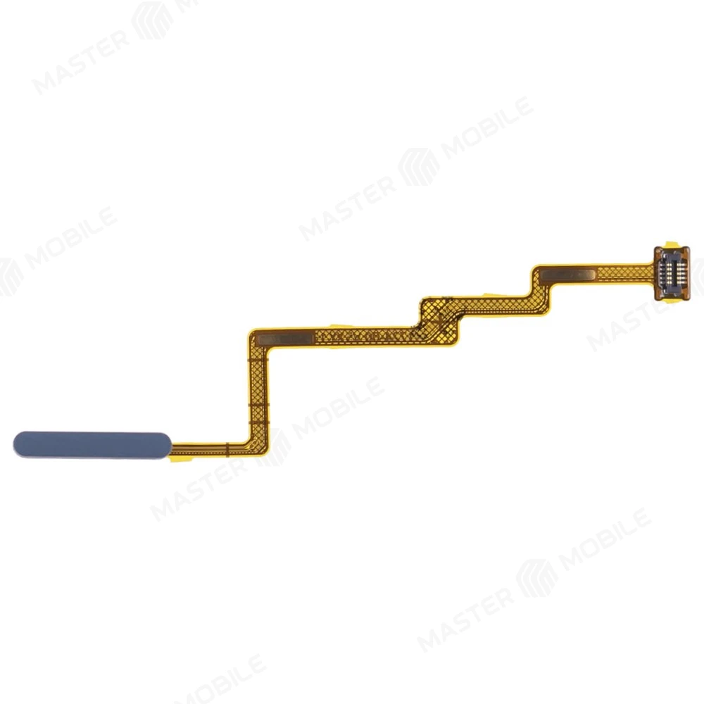 Шлейф для Xiaomi Poco F3 (M2012K11AG) с комп. + сканер отпечатка пальца (кнопка включения) (синий) фото №1