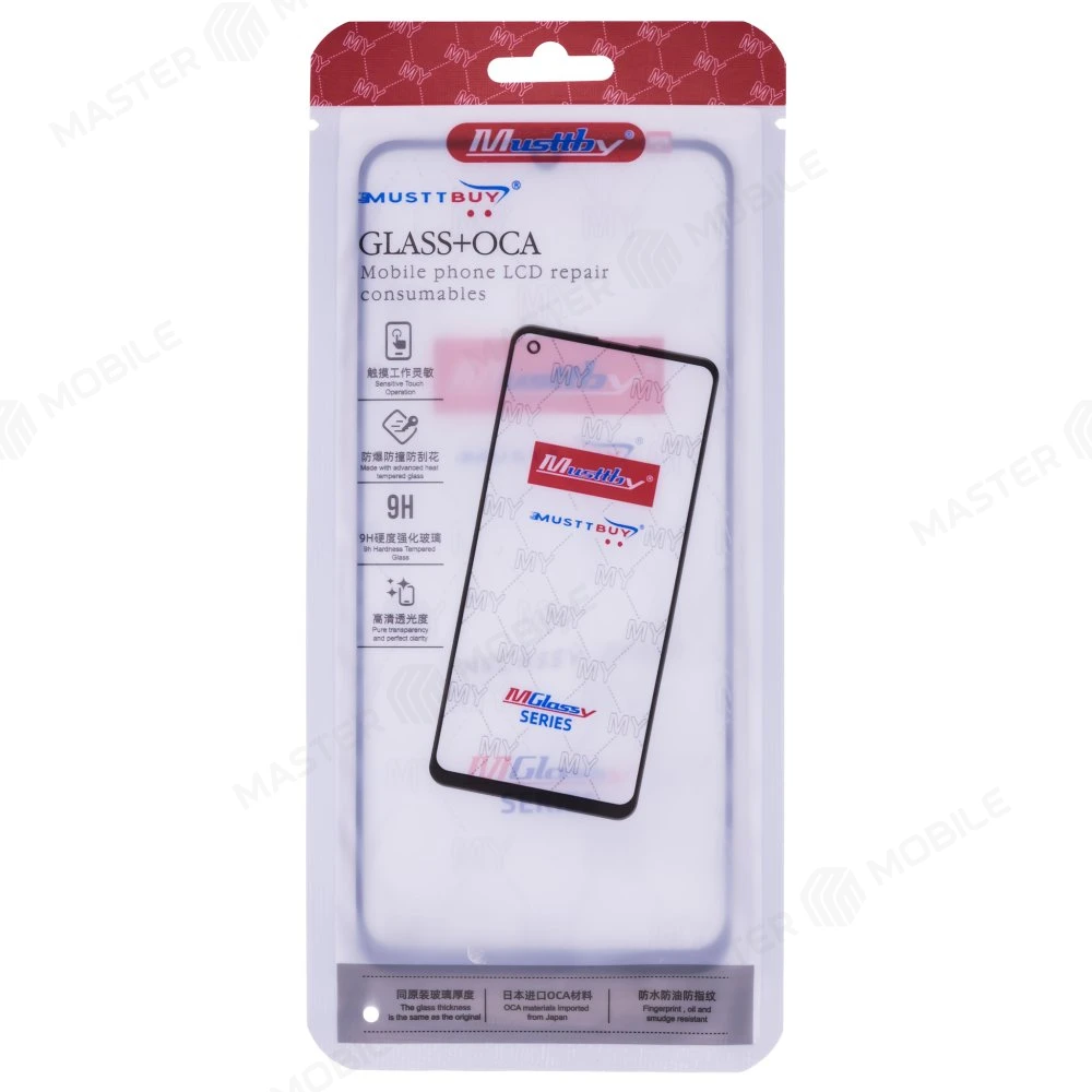 Стекло модуля для Google Pixel 6 (GB7N6/G9S9B16/G9S9B/GR1YH) + OCA (черный) (Musttby) фото №2