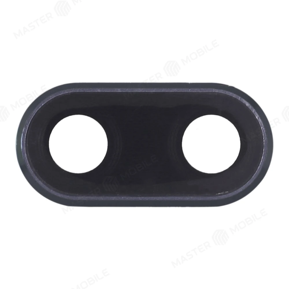 Стекло задней камеры для Huawei Honor 10 (COL-L29) (черный) (в рамке) фото №1