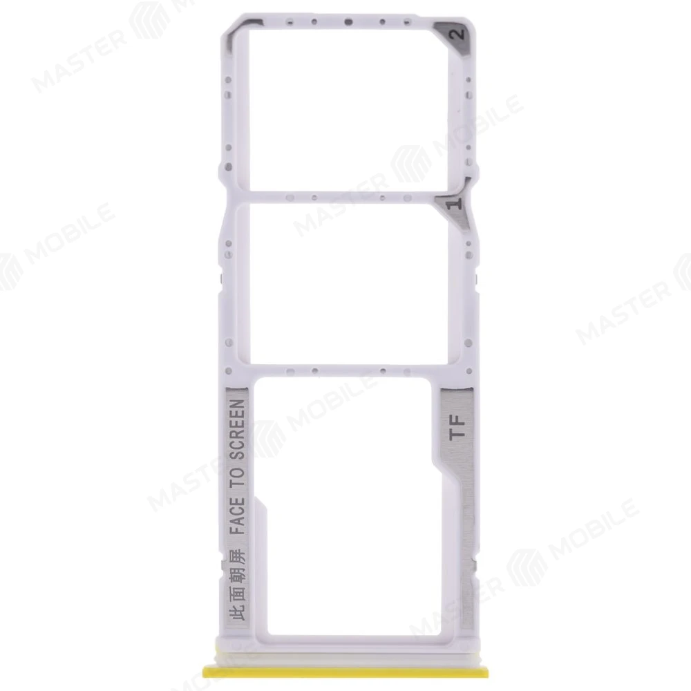 Держатель сим-карты для Xiaomi Poco M3 (M2010J19CG) (желтый)  фото №1