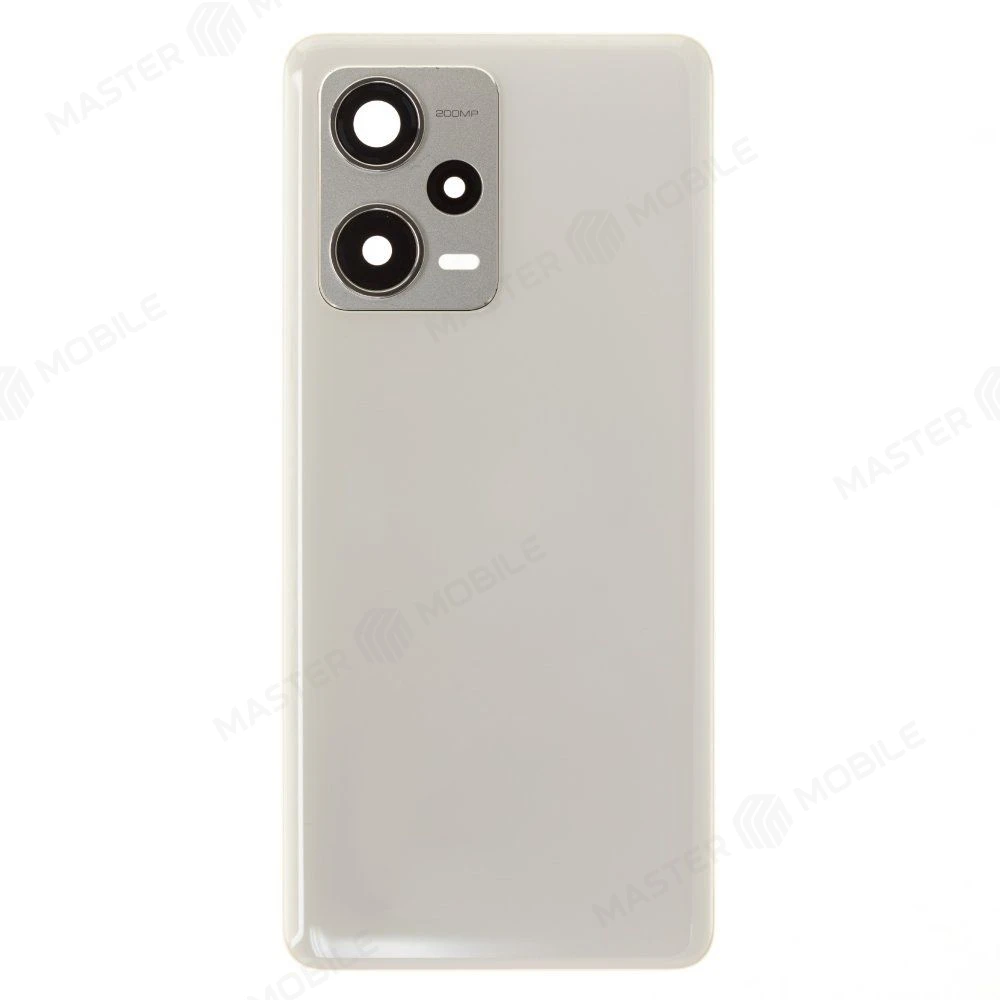 Задняя крышка для Xiaomi Redmi Note 12 Pro+ 5G (22101316UG) (белый) (в сборе со стеклом камеры) (ORIG100)  фото №1