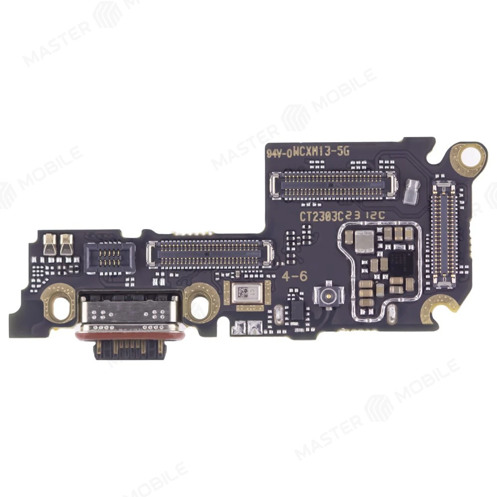 Нижняя плата для Xiaomi 13 (2211133G) с комп. + разъем зарядки + микрофон + разъем SIM фото №1