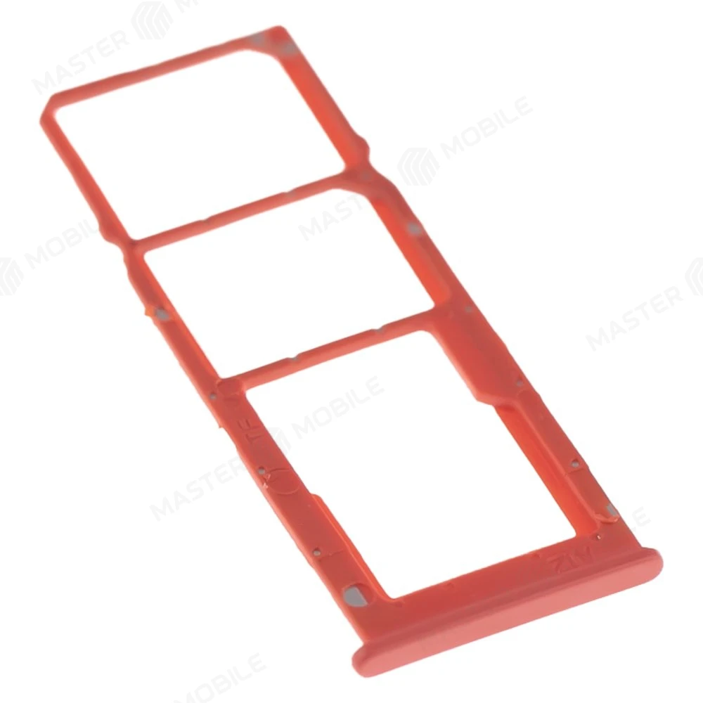 Держатель сим-карты для Samsung A125 Galaxy A12 (красный) фото №3