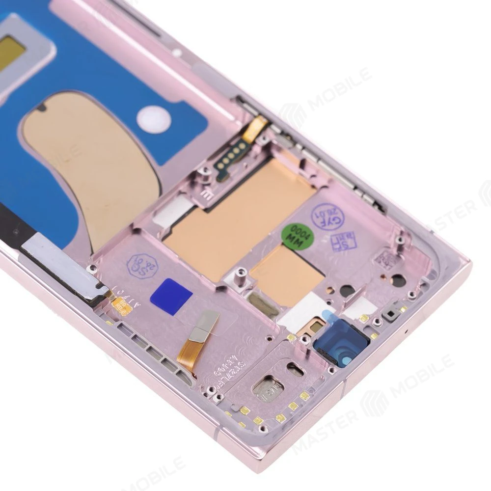 Дисплей для Samsung S918 Galaxy S23 Ultra + тачскрин (розовый) (в рамке) (OLED) (Full Size) фото №3