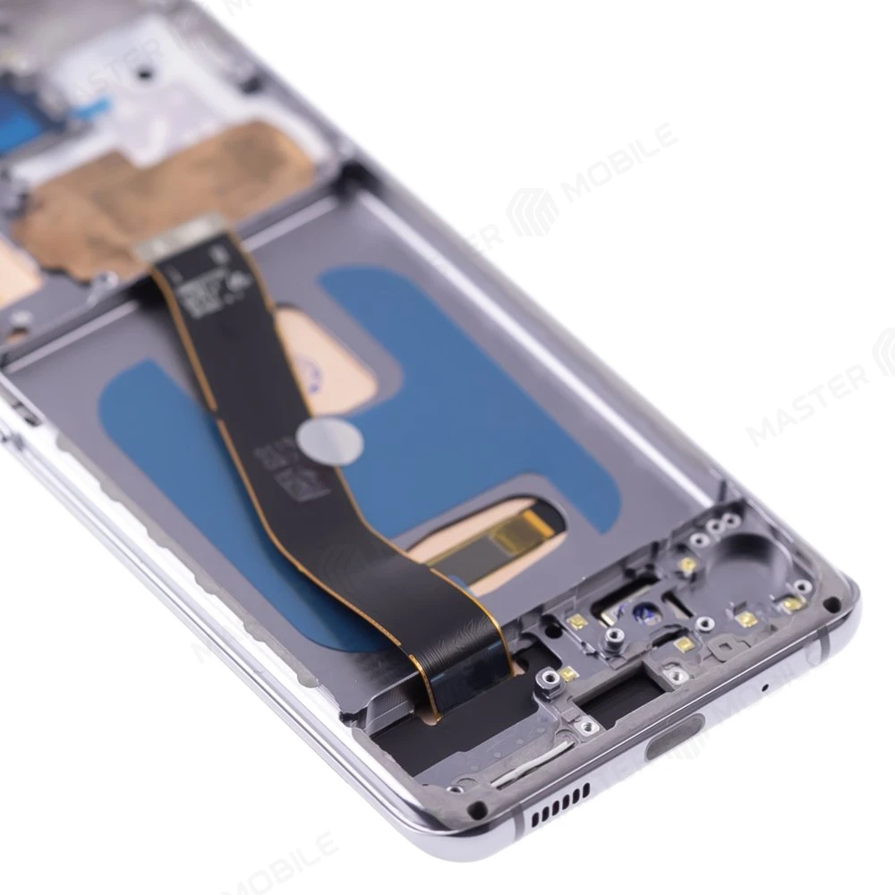 Дисплей для Samsung G980 Galaxy S20 + тачскрин (серебристый) (в рамке) (OLED) (Small Size) фото №4