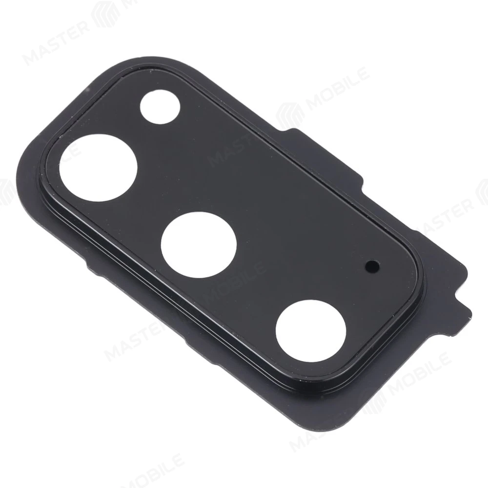 Стекло задней камеры для Samsung G980 Galaxy S20 (черный) (в рамке) фото №2