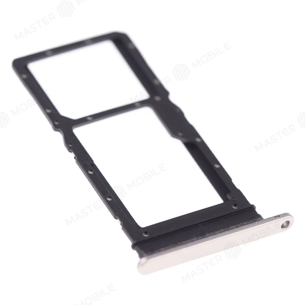 Держатель сим-карты для Huawei Honor X7 (CMA-LX1) (серебристый) фото №3