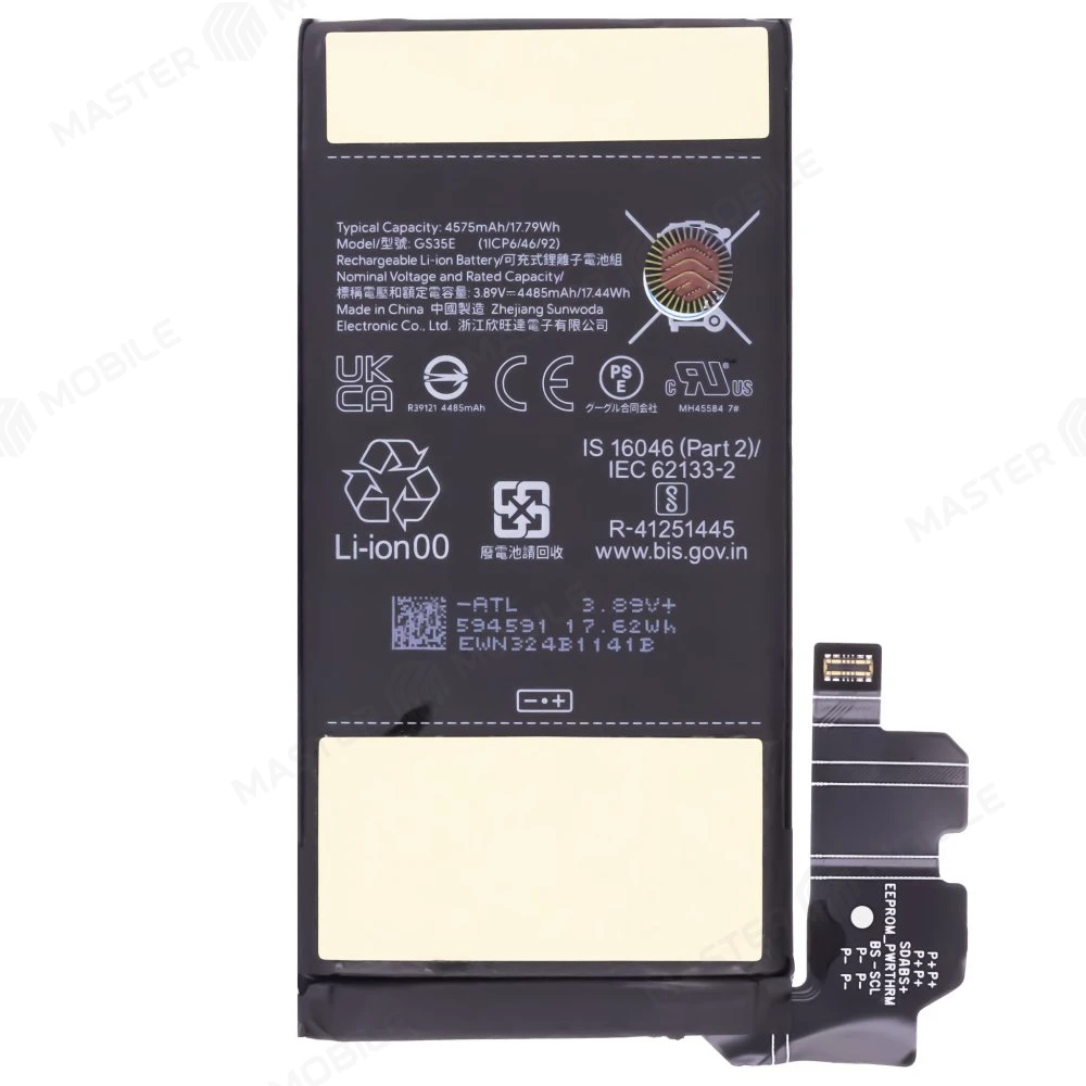 Аккумулятор для Google Pixel 8 (GKWS6/G9BQD/GZPFO/GPJ41) (GS35E) фото №1