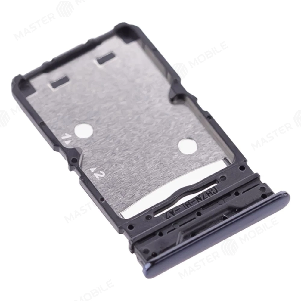 Держатель сим-карты для Tecno Camon 18P (CH7N) (черный) фото №3