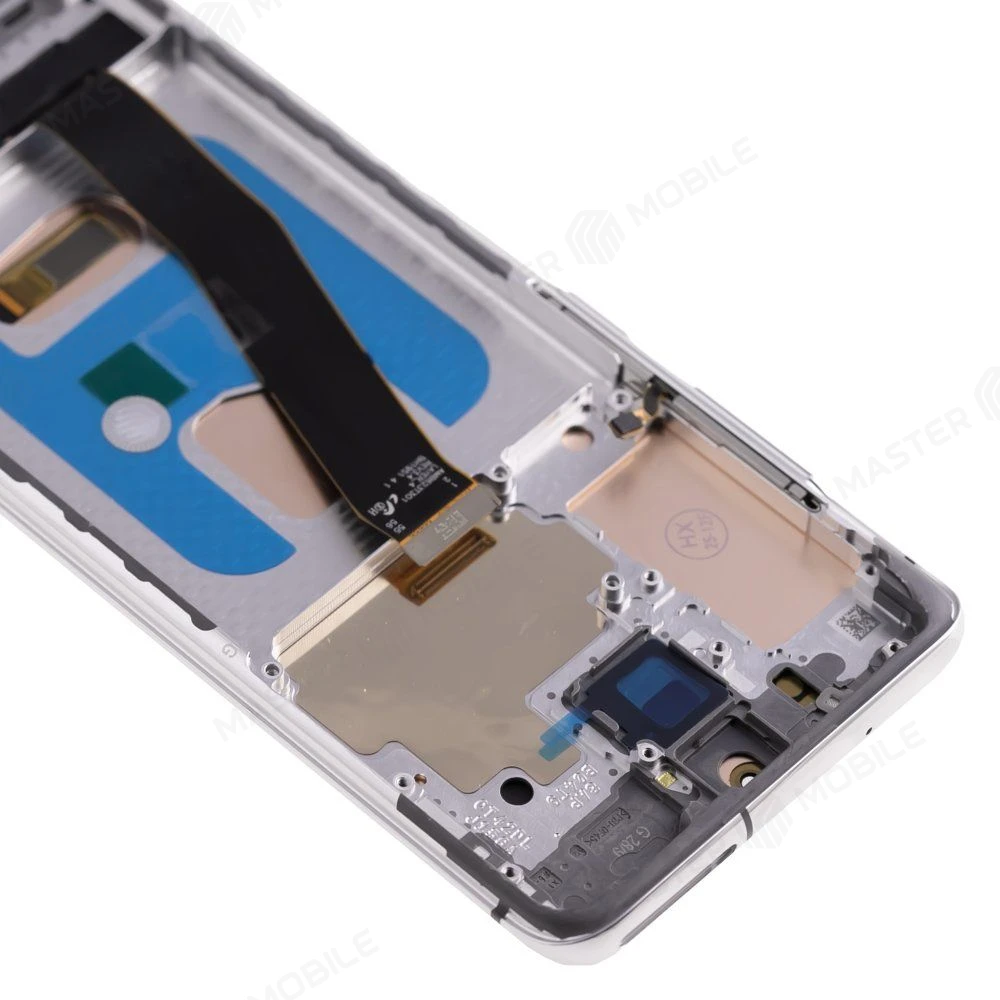 Дисплей для Samsung G980 Galaxy S20 + тачскрин (серебристый) (в рамке) (OLED) (Full Size) фото №3