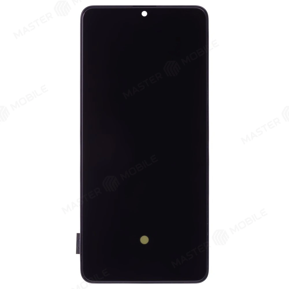 Дисплей для Samsung A415 Galaxy A41 + тачскрин (черный) (в рамке) (OLED) (Full Size) фото №1