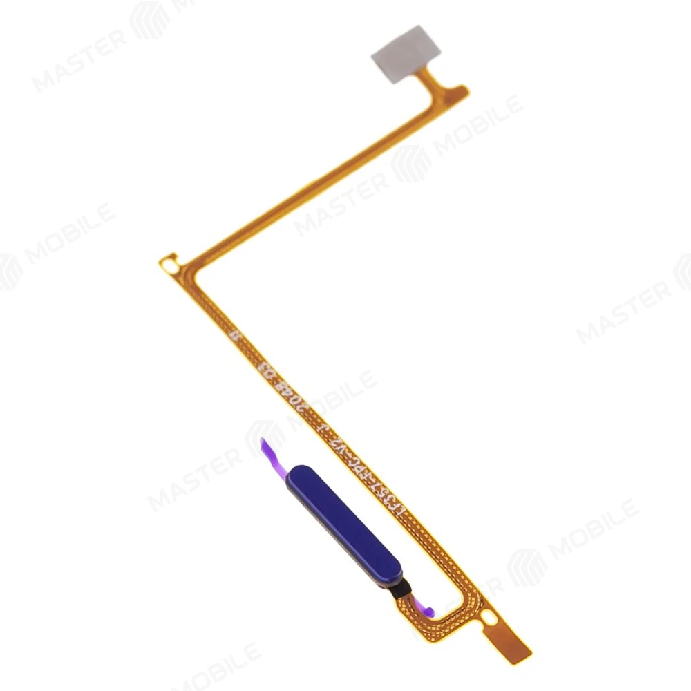 Шлейф для Vivo Y20 (V2027) с комп. + сканер отпечатка пальца (синий) фото №3