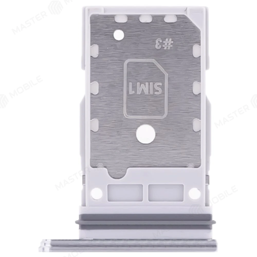 Держатель сим-карты для Samsung S918 Galaxy S23 Ultra (серебристый) фото №1