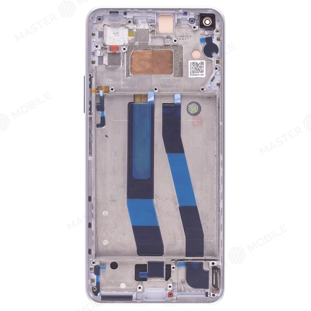 Дисплей для Xiaomi 11 Lite 5G NE (2109119DG) / Mi 11 Lite (M2101K9AG) / Mi 11 Lite 5G (M2101K9G) + тачскрин (серебристый) (в рамке) (ORIG100) (SP) фото №2