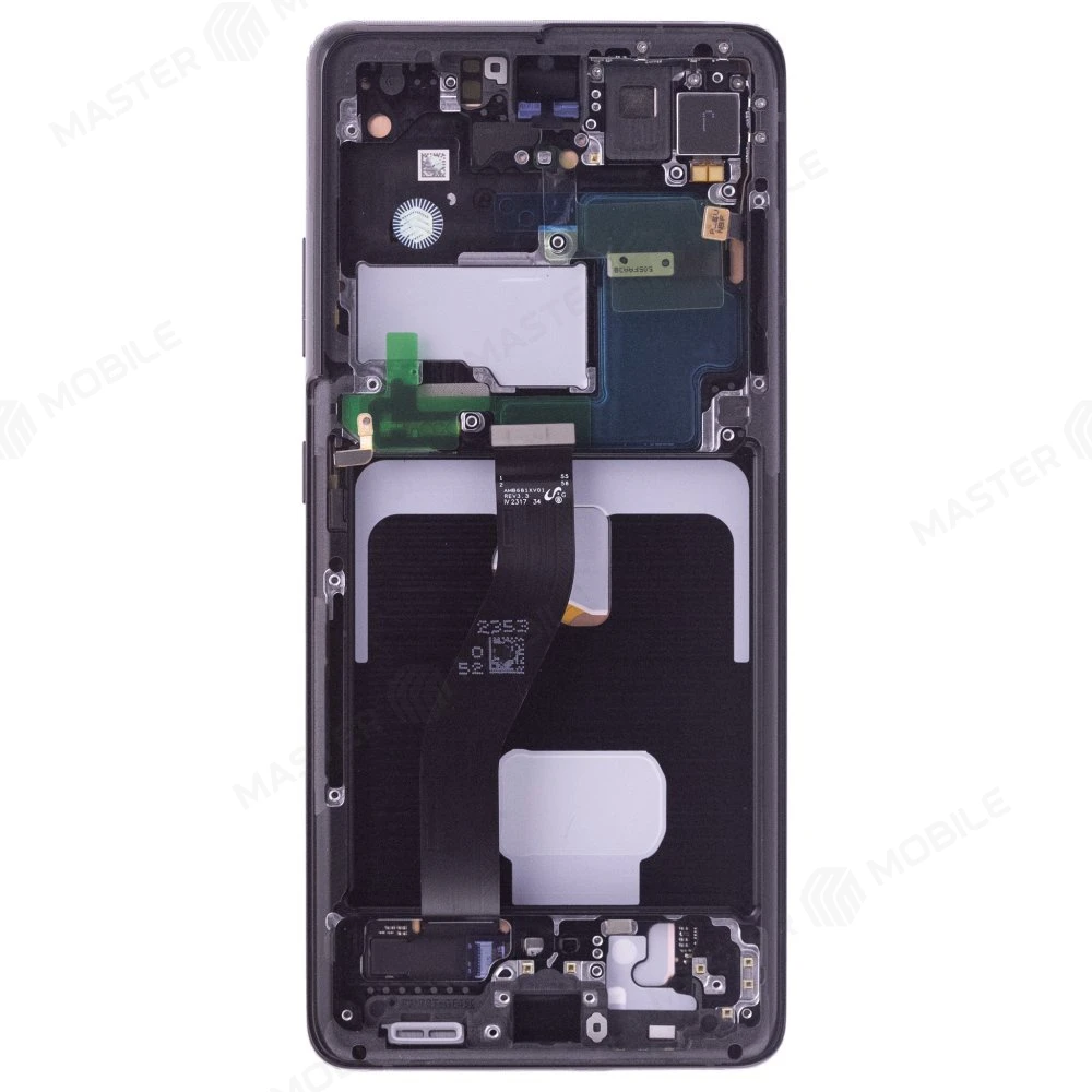 Дисплей для Samsung G998 Galaxy S21 Ultra + тачскрин (черный) (в рамке) (ORIG100) (возможен дефект ЛКП) фото №2