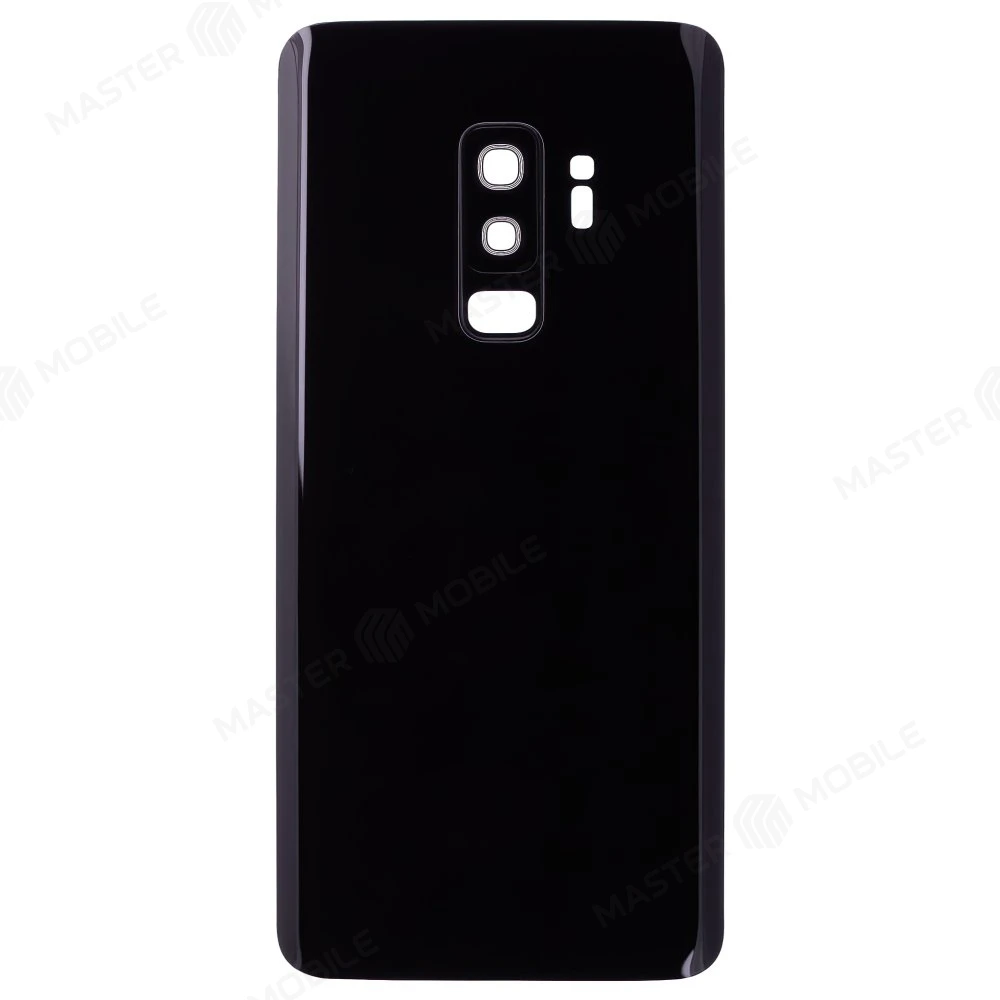 Задняя крышка для Samsung G965 Galaxy S9+ (черный) (в сборе со стеклом камеры) фото №1