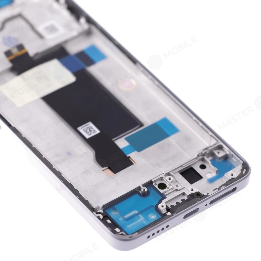 Дисплей для Xiaomi Poco X6 (23122PCD1G) / Redmi Note 13 Pro 5G (2312DRA50C) + тачскрин (серебристый) (в рамке) (ORIG100) (SP) фото №4