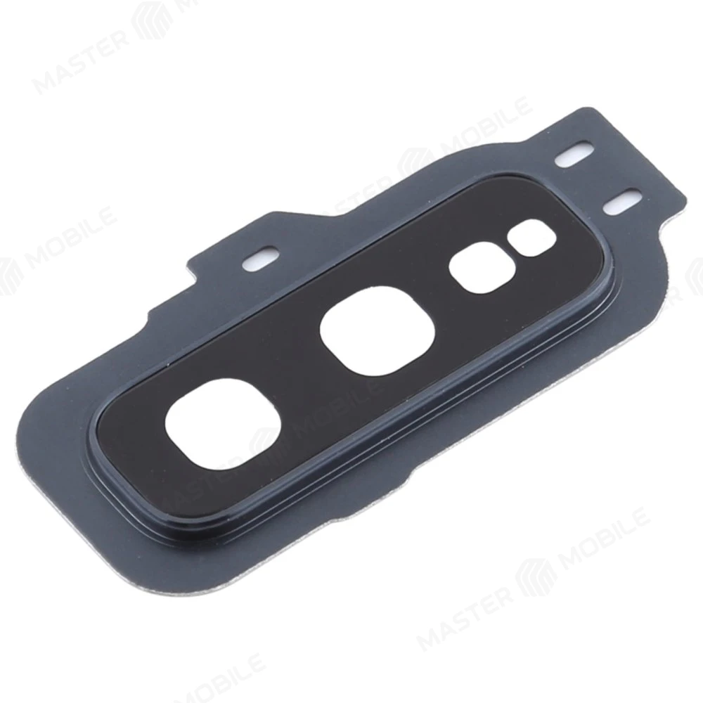 Стекло задней камеры для Samsung G970 Galaxy S10e (черный) (в рамке) фото №2