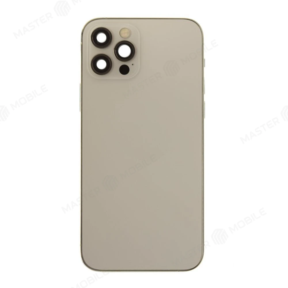 Корпус для Apple iPhone 12 Pro (золотистый) (в сборе) (ORIG100) (Снятый) (возможен дефект ЛКП) фото №1