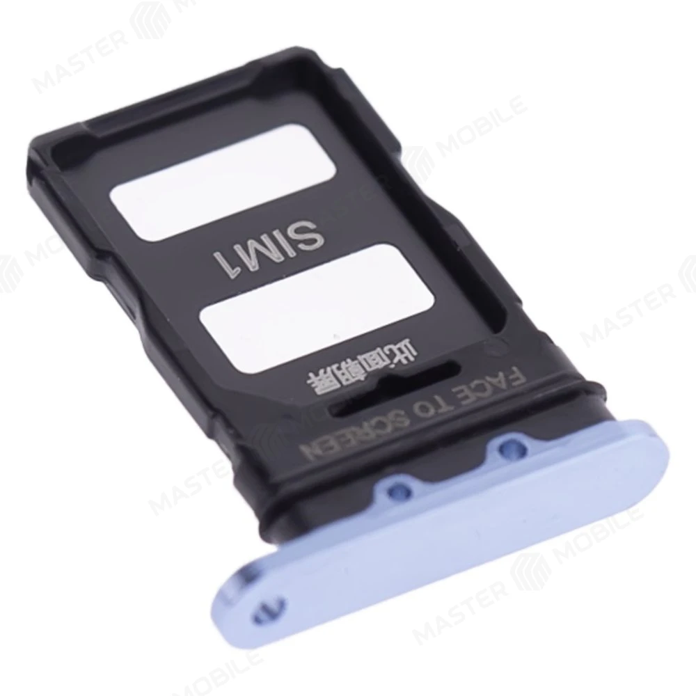 Держатель сим-карты для Xiaomi Mi 11 5G (M2011K2G) (голубой) фото №3