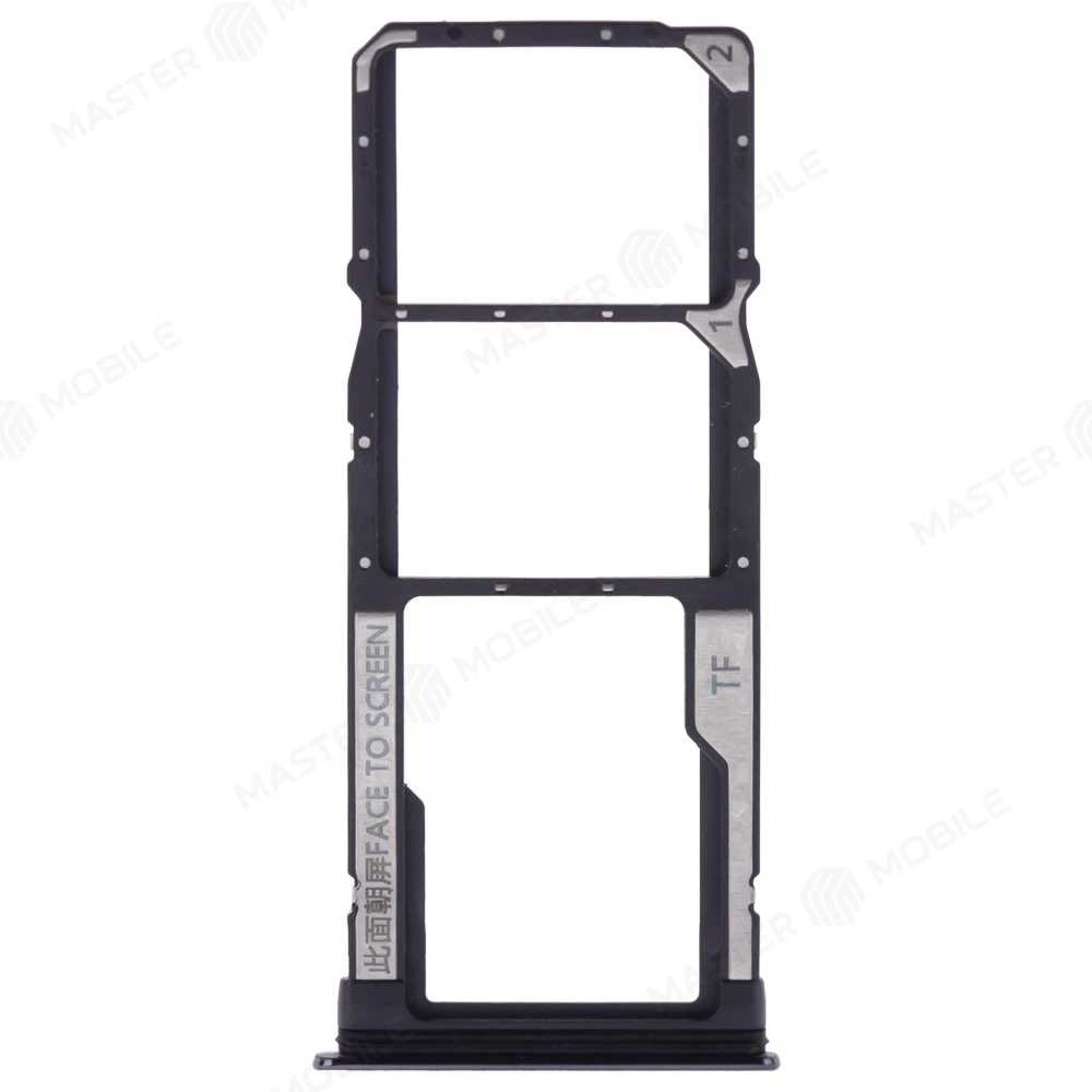 Держатель сим-карты для Xiaomi Redmi Note 10 Pro 4G (M2101K6G) (черный) фото №1