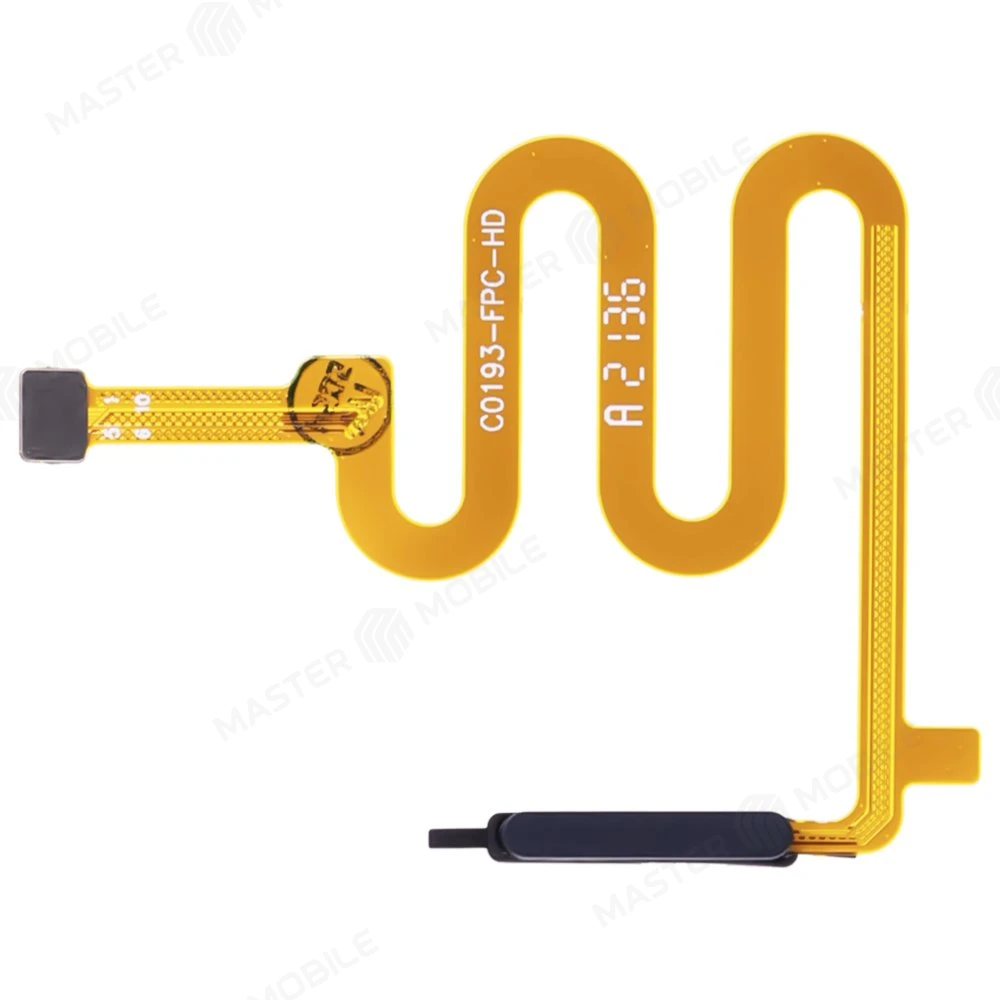 Шлейф для Tecno Pova 2 (LE7N) / Infinix Note 7 (X690) / Note 8 (X692) и др. с комп. + сканер отпечатка пальца (кнопка включения) (черный) фото №1