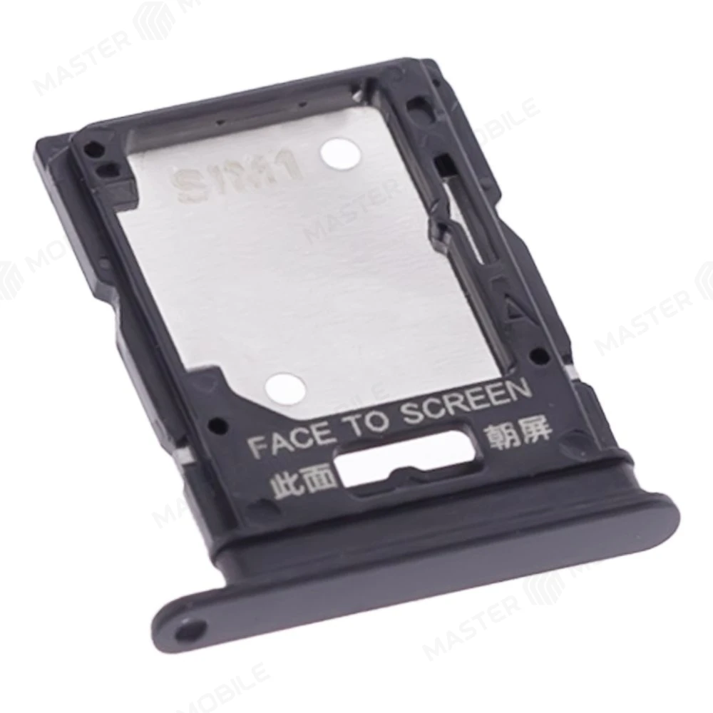 Держатель сим-карты для Xiaomi Poco X4 Pro 5G (2201116PG) (черный) фото №3