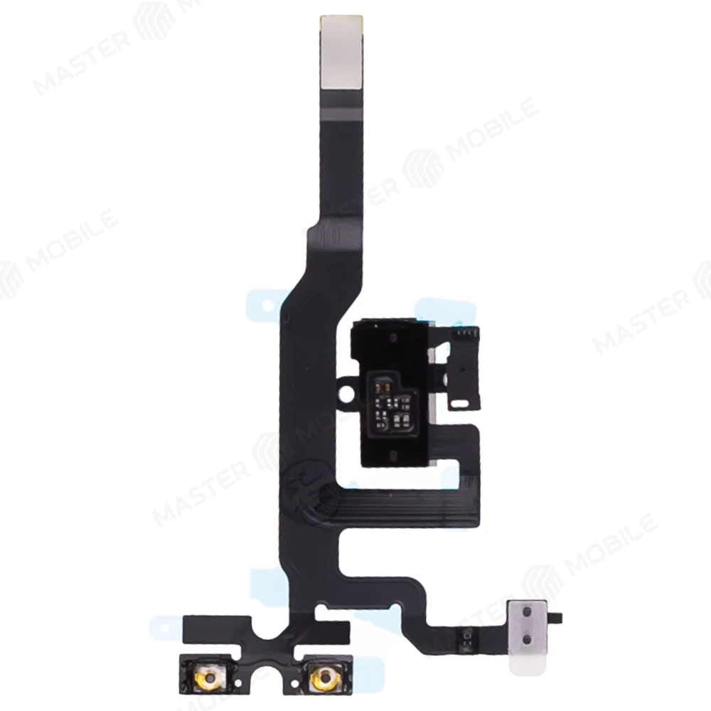 Шлейф для Apple iPhone 4s с комп. (на кнопки громкости) + разъем гарнитуры + микрофон (черный)  фото №2