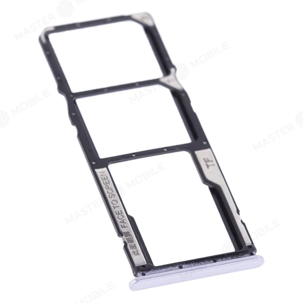 Держатель сим-карты для Xiaomi Poco M4 Pro 4G (2201117PG) (серебристый)  фото №3