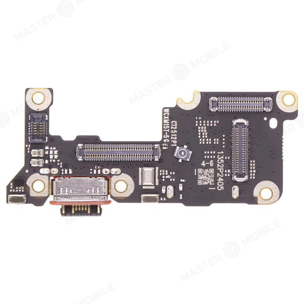 Нижняя плата для Xiaomi 15T (25069PTEBG) с комп. + разъем зарядки + разъем SIM + микрофон фото №1