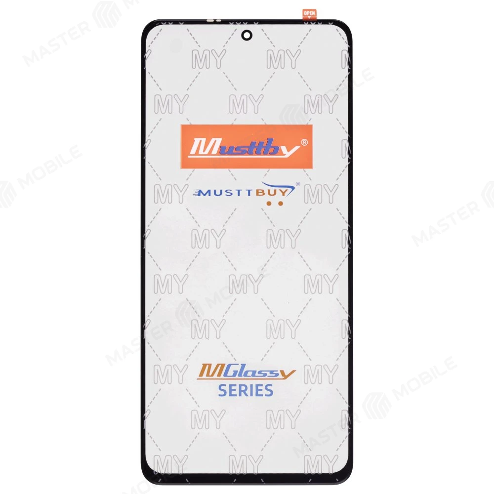 Стекло модуля для Xiaomi Poco X3 / Poco X3 NFC (M2007J20CG) / Poco X3 Pro (M2102J20SG) / Mi 10T Lite 5G (M2007J17G) + OCA (черный) (Musttby) фото №1