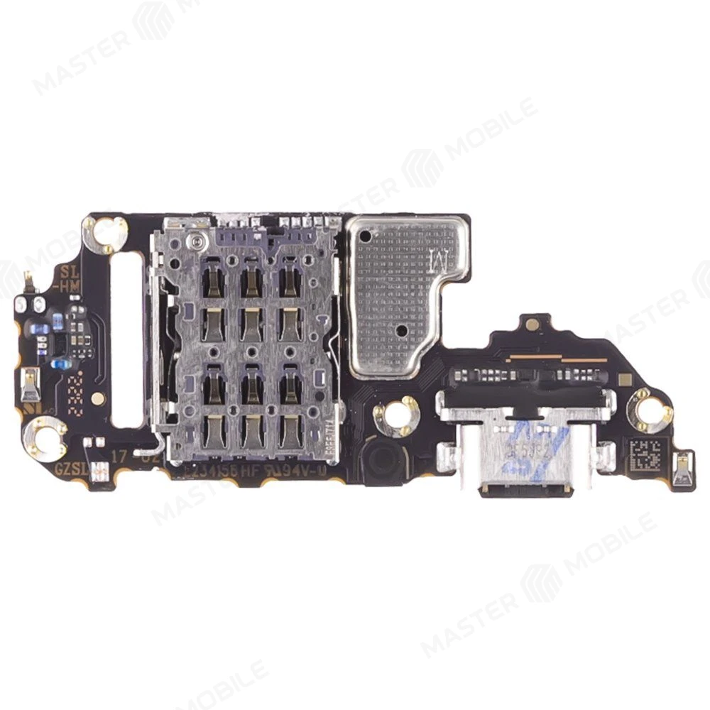 Нижняя плата для Vivo V29 (V2250) с комп. + разъем зарядки + микрофон + разъем SIM (ORIG100) фото №2