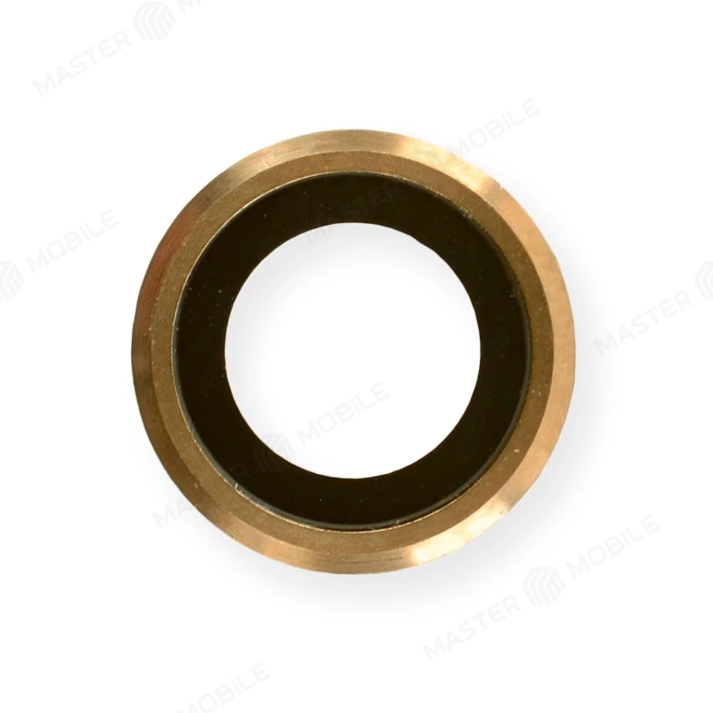 Стекло задней камеры для Apple iPhone 6 Plus / iPhone 6s Plus (в рамке) (золотистый)  